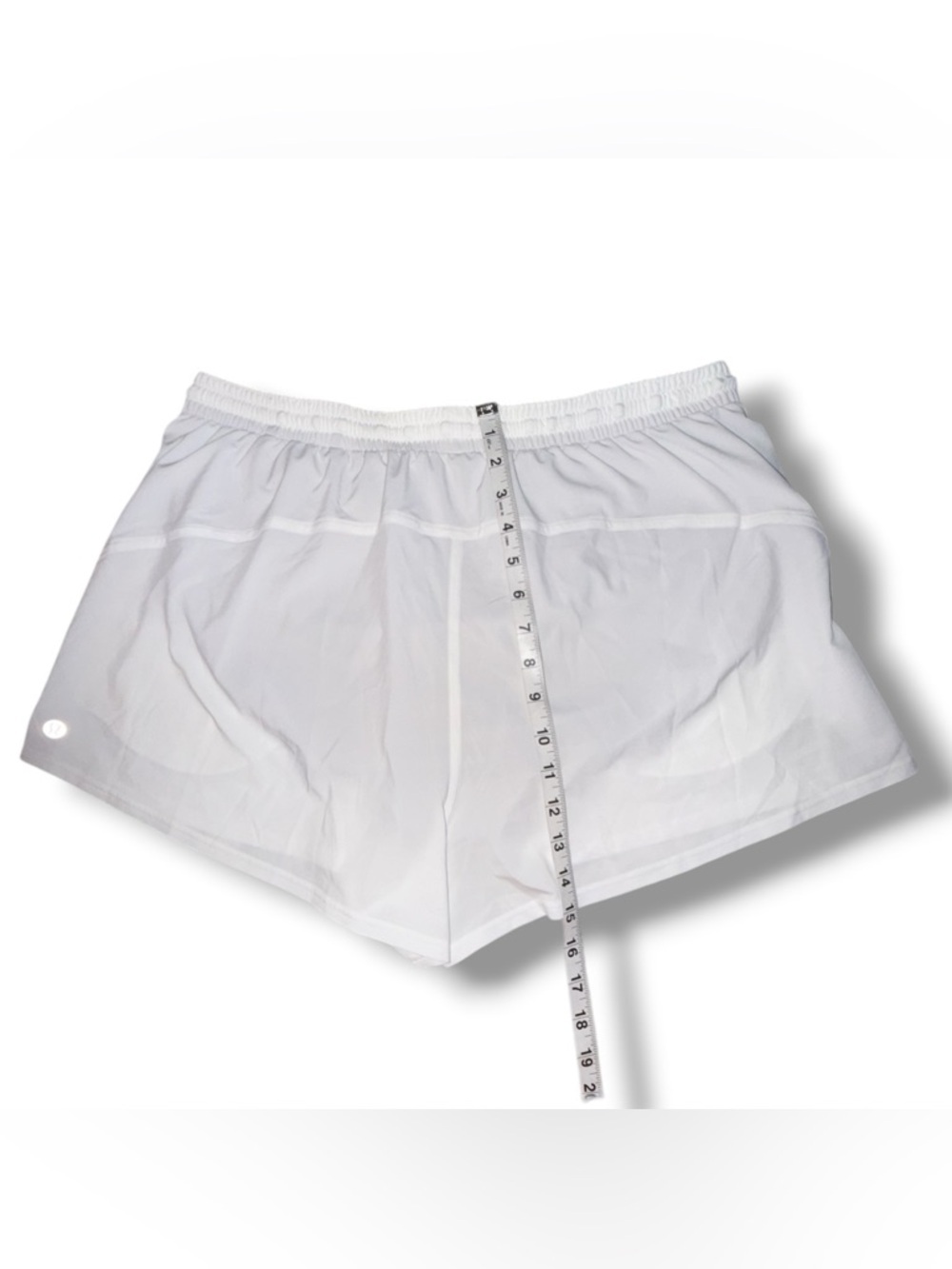 NWT LULULEMON 3" Pace Rival High-rise Shorts - White Size 14 - Picture 8 of 9